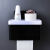 定制适用于卫生间纸巾盒厕所卫生纸置物架壁挂式抽纸盒免打孔创意 单层黑色