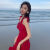 WCTTK草原拍照服装去海边穿的裙子适合泰国吊带云南旅游衣服女三亚出游 XL 酒红色