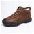 筑采（ZHUCAI）冬季加绒保暖户外防滑工作鞋 棕色 39 