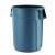 75升塑料圆形储物桶 加厚厨房垃圾桶 【灰盖】