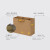 沐克 MK616 礼品袋白卡纸27*8*21cm(横款）礼物包装袋手提袋纸袋子可定制