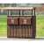 户外钢木垃圾桶果皮箱不锈钢大号室外分类桶小区公园景区大垃圾箱 咖啡色11 单个多色防腐木