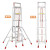 储力加厚铝合金伸缩人字梯 工程户外升降阁楼梯 折叠收折腿梯子特厚款9米3个厚收4.7米升8.7米 