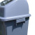 海斯迪克 gnjz-1275 塑料长方形垃圾桶 环保户外翻盖垃圾桶 可定制上海分类垃圾桶 40L有盖 绿色