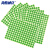 海斯迪克 gnjz-1322 彩色不干胶圆点标签贴纸 分类记号贴 10mm绿色（2475贴）