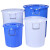 昂来瑞特 塑料圆桶水桶 160升 带盖 白色/蓝色（无颜色备注随机发货）（交货期7个工作日）