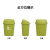 加厚塑料垃圾桶带摇盖大号户外垃圾箱创意办公商场翻盖桶 30L加厚带盖(玫红色)