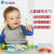 b.box 澳洲 婴儿弯头创意叉勺套装bbox训练勺 宝宝儿童餐具 叉勺套装-草莓粉
