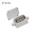上海天逸电器 接线盒 PC 灰盖(100*80*36)内置8副接线端子 P03603
