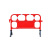 萨蒂扬 安全警示围挡道路PE防撞栏施工围栏 1300*850*400红色 单位：个