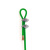 楷赫 晾衣绳 包塑晾衣架钢丝绳钢丝物业拉紧绳 4mm粗（8米一套）绿色 单位：套