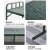 管网工采 钢塑折叠床行军床单人便携式户外野战绿色钢塑两折床 80*200*43cm