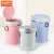 京洲实邦    带盖加厚百搭卫生垃圾桶挂式B 粉色16L两个