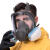 千惠侬定制防毒面具罩喷漆面罩防毒气工业化工气体异味粉尘打农药呼 面具+3滤毒盒