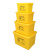 医疗废物周转箱垃圾转运箱加厚加大120L黄色垃圾桶利器盒 加厚120L周转箱