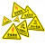 鸣固  有电危险警示贴（10个）设备安全牌注意安全标识牌警示牌 工厂电力标识牌 危险废物12*12cmMGF0254