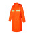 品之德 反光雨衣长款全身防水防暴雨成人户外连体雨披橘色长款XL