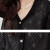 伊蒂格世品牌针织羊毛镂空短袖开衫女2024夏季新款宽松薄款冰丝空调衫 黑色 S