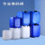 樵牧人 工业堆码桶 化工塑料桶 废液桶 25L蓝B款【加厚耐酸碱】 