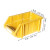 和崟 A3组立零件盒黄色 组合式收纳盒塑料物料盒 工具螺丝盒分类盒库房仓库斜口收纳盒