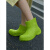 中筒防滑雨鞋 女款女士外穿时髦网红短筒套鞋防水雨靴时尚 棕色 40