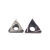 数控金属陶瓷刀片TPGH080204L三角形精镗内孔110304L/090204L刀头 黑色 (钢件5片