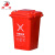 田铎 户外垃圾桶 30L加厚草绿色无轮（厨余垃圾）大号塑料商用环卫垃圾桶带盖分类工业小区物业垃圾桶