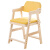 益美得 DMQ713 木质儿童学习升降椅子可调节实木板凳 黄色46*48*78cm