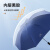 雨景UV自动折叠雨伞创意晴雨伞八骨三折伞广告伞定制logo藏青色96cm