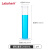 LABSHARK 塑料量筒PP塑料直型平稳耐高温带刻度实验室透明 普通量筒2000mL 1个