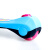 美洲狮（COUGAR）儿童滑板车加宽三轮全闪踏步车 蓝粉色