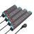 适用于pdu机柜插座机房三四位排插弱电箱专用电源插线板工业大功率 双断开关 5插位 全长1.8米