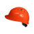 代尔塔安全帽102009工地建筑防砸抗冲击有透气孔橙色 1顶装