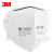 3M KN95口罩9502+头戴式防粉尘雾霾颗粒物 非独立包装 环保袋装50只/袋 500只