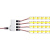 LED免电源免剥线焊锡接线端子快速互插带锁2P双线导线对线连接器 一分四 分支器+5个端子
