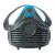 鸣固 防尘面罩 KN95防尘口罩 工业粉尘打磨煤矿硅胶劳保面罩 可清洗 面具1套+含20片滤棉
