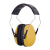 迈恻亦头戴式隔音耳罩机场睡眠学习专用噪音耳罩隔音工业级降噪防护射击 L6-黄色