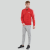 阿迪达斯（Adidas）男装运动套装红色2022春夏新款开衫立领外套抽绳慢跑健身长裤商场同款 红色 S