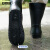安赛瑞 时尚雨鞋 工地中筒耐磨防滑劳保雨靴 男款黑色 42 3G00431