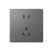 西门子插座开关哑光面板深灰银五孔USB一开空调家用套餐 红外感应地脚灯(可调光)