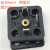 DIN43650电磁阀插头座插脚连接器接线盒方型底座4插片4孔3插3孔 4插头