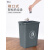 无盖夹缝垃圾桶带盖大号商用餐饮办公室大容量创意垃圾箱 军绿色 20升(无盖)投放标