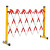 可移动绝缘施工围栏 工地电力安全玻璃钢圆管伸缩围栏 隔离带围挡 加厚款红白/黑黄管式1.2*5