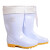 卫生靴白色中筒加绒 耐油耐酸碱防水雨靴牛筋底   棉雨靴 44
