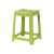 茶花（CHAHUA）塑料凳子 浴室防滑凳 方形加厚餐凳条纹凳A0838P 蓝色