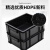 万迪诺防静电周转箱 塑料零件收纳箱 ESD电子元件物料盒 黑色物流筐 605*415*125mm（9号）