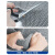 海斯迪克 PVC镂空防滑垫 S形塑料地毯浴室地垫门垫 蓝色1.2m*1m (加密厚5mm) HKT-284