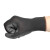 Rockwell PU涂层尼龙针织无尘净化精细电子作业装卸手套劳保胶手套透气工业工作手套 黑色PU1003 M