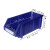 和崟 A4组立零件盒蓝色 组合式收纳盒塑料物料盒 工具螺丝盒分类盒库房仓库斜口收纳盒