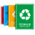 海斯迪克 HK-5010 垃圾桶分类标识贴纸 标签贴写真贴纸  03黄色不可回收垃圾15×20cm